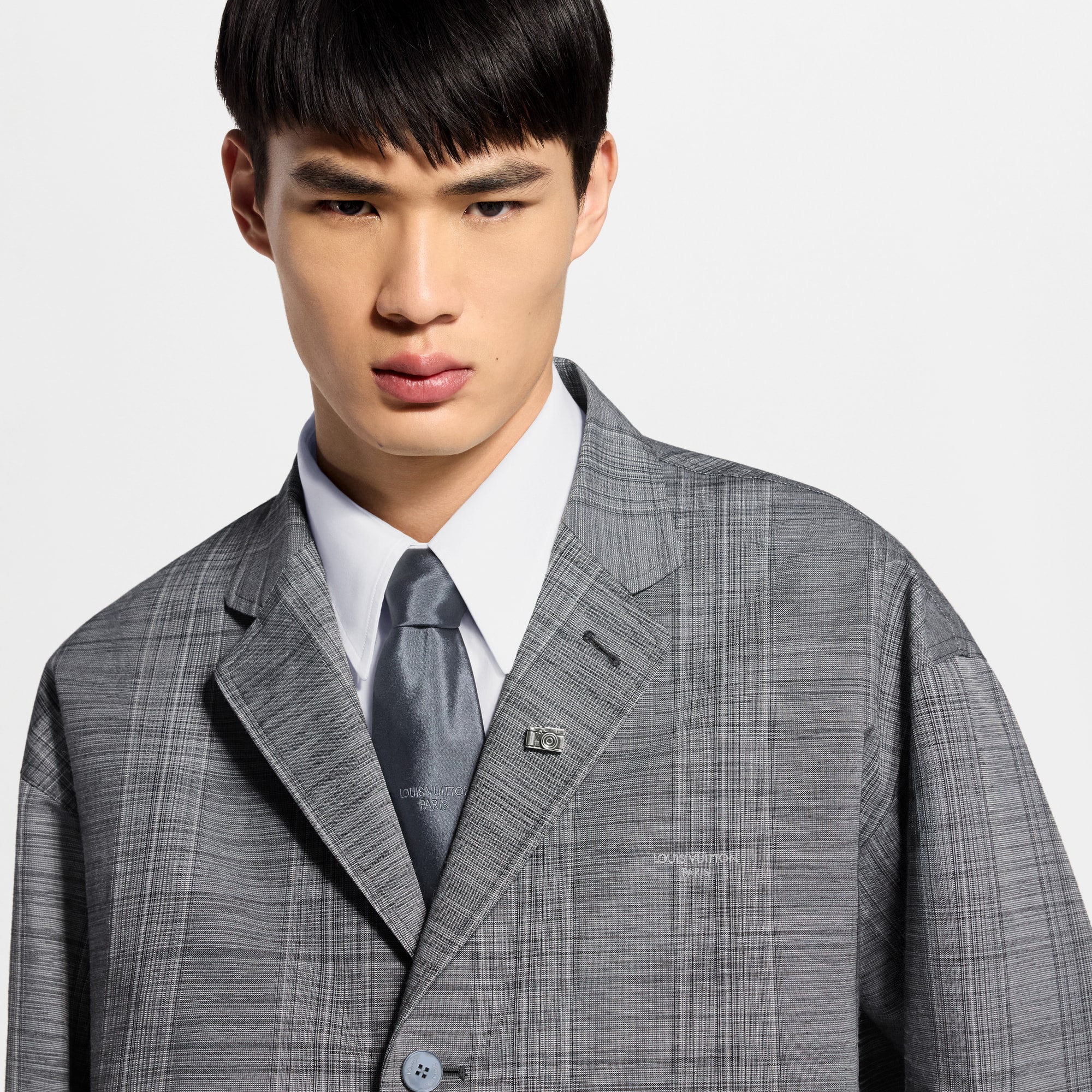 Louis Vuitton グレー チェック柄 スーツ Silver Collection Collection for Men | LOUIS VUITTON